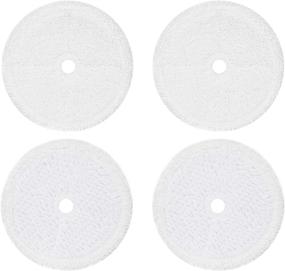 img 4 attached to Yweller Mop Replacement Pads for Bissell 3115 SpinWave - Reusable Wet and Dry Robot Vacuum Soft & Scrub Pads Set (2 Pack Scrubby & Soft Mop Pads)