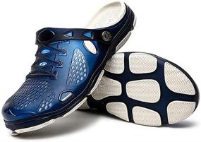 img 1 attached to 👟 Breathable Men's Walking Slippers - Techcity Outdoor Shoes