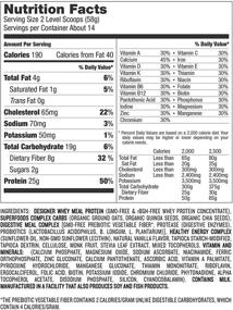 img 1 attached to 🥛 Premium Vanilla Bean Designer Whey Protein Meal Powder - Made in the USA, Non GMO, 1.72 Pound