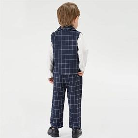 img 3 attached to 👔 Stylish Tem Doger Toddler Gentleman Outfits: Boys' Clothing Sets for a Dapper Look