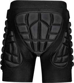 img 4 attached to 🩳 Heavy Duty 3D Padded Protective Shorts: Ultimate Hip and Butt EVA Pad Gear Guard