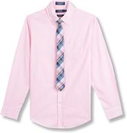 👔 izod white boys' dress shirt: stylish tops, tees & shirts for a classy look logo