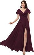 👗 elegant yushengsm chiffon bridesmaid dresses with sleeves – women's clothing logo