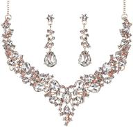hapibuy rhinestone necklace bridesmaid accessories logo