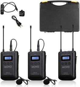 img 4 attached to Movo WMX-20-DUO: 48-канальная беспроводная система лавсан микрофонов UHF - 2 передатчика и 2 лапельных микрофона - совместима с DSLR (дальность звука 330 футов)