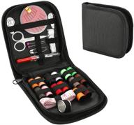 oflywe sewing kit: ultimate portable mini travel sewing supplies with 14 color thread, scissors, needles, tape measure & more! perfect for emergency, beginners, adults & diy projects logo