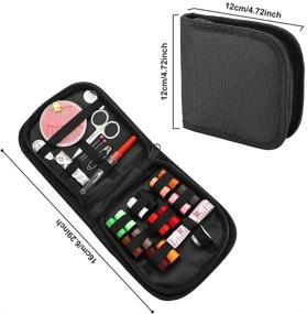 img 3 attached to Oflywe Sewing Kit: Ultimate Portable Mini Travel Sewing Supplies with 14 Color Thread, Scissors, Needles, Tape Measure & More! Perfect for Emergency, Beginners, Adults & DIY Projects