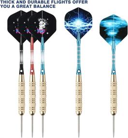 img 1 attached to 🎯 Tezoro Dart Accessories Set - Aluminum Dart Shafts, Dart Flights, Flight Savers, Sharpener, O-Rings - Bulk Pack of 104 Pieces