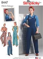 simplicity pattern vintage overalls blouses logo
