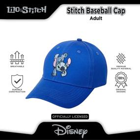 img 1 attached to 🧢 Disney Women’s Lilo & Stitch Hat – Snap-Back Baseball Cap: A Stylish Mom Hat for Disney Fans!