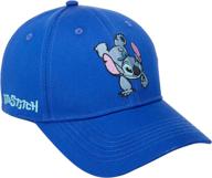 🧢 disney women’s lilo & stitch hat – snap-back baseball cap: a stylish mom hat for disney fans! logo