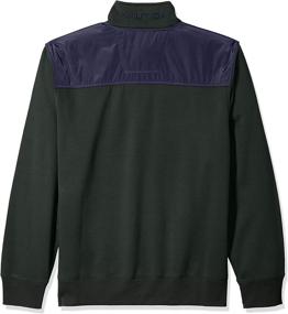 img 1 attached to 🧥 Nautica Men's 1/4 Zip Fleece Sweatshirt with Pieced Design