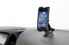 img 2 attached to 📱 Arkon Windshield Dash Phone Car Mount for iPhone XS Max XS XR X 8 Galaxy Note 9 S10 S9 Black - Retail Version