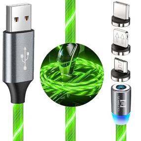 img 2 attached to 3-in-1 Flowing LED Magnetic Charger 💡 Cable for Type-C, Micro, and Industrial Electrical Applications