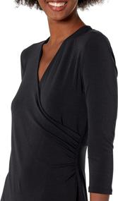 img 2 attached to Lark Ro Womens Crepe Dress Women's Clothing