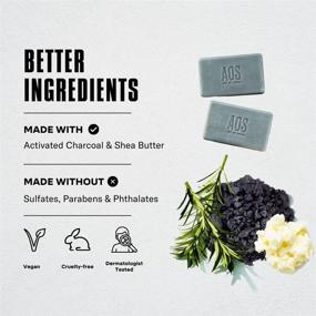 img 1 attached to 🧼 Art of Sport Variety 4-Pack Body Bar Soap: Experience the Full Range of Fresh Scents - Activated Charcoal Soap Infused with Natural Botanicals, Tea Tree Oil, and Shea Butter - Ideal for Showering and Hand Washing - Each Bar 3.75oz...