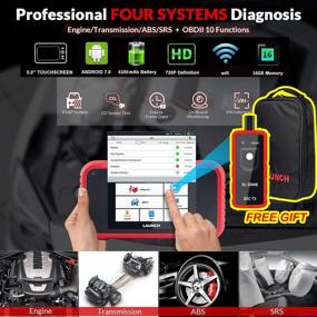 img 3 attached to 🔧 OBD2 Scanner CRP123E (Upgraded Version of CRP123) Engine Transmission ABS Airbag Diagnostic Tool, Code Reader with Wi-Fi Free Updates, Android 7.0, TPMS as Bonus