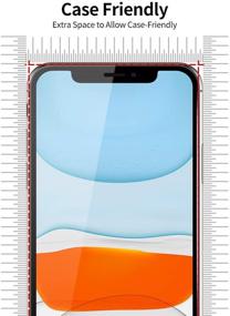 img 1 attached to 📱 2-пакетный защитный экран Tensea Privacy для iPhone 11 и iPhone XR 6.1 дюйма - антишпионское закаленное стеклоатель.DeepEqual.