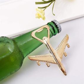 img 3 attached to Aviation-inspired Airplane Bottle Opener - Perfect Gift for Pilots, Veterans, and Travelers - Aircraft Decor with Gift Box - Convenient Plane Beer Opener (Airplane)