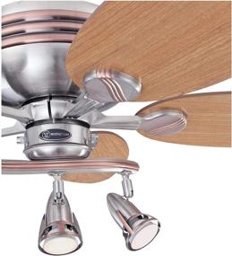 img 3 attached to 🌀 Westinghouse Lighting 7233100 Xavier Indoor Ceiling Fan: 44 Inch, Brushed Nickel Elegance