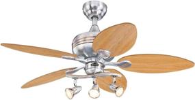 img 4 attached to 🌀 Westinghouse Lighting 7233100 Xavier Indoor Ceiling Fan: 44 Inch, Brushed Nickel Elegance