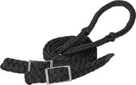 weaver leather hurricane barrel rein: durable braided nylon for exceptional performance logo