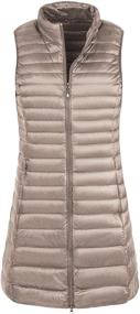 img 4 attached to Ultra-light Sleeveless Puffer Jacket 🧥 for Women - FlyGulls Lightweight Outerwear