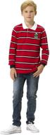 👖 leo&amp;lily kids elastic waist husky stretch denim jeans llb642 for boys logo