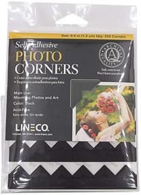 img 2 attached to 📸 Lineco Self-Adhesive Photo Corners 0.5 Inch - 252 Pack Black - Acid-Free & Archival Quality - Perfect for Scrapbooking and Mounting on Matboards DIY