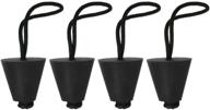 🚣 lixada universal kayak scupper plug kit - 4/6/8 pack: must-have canoe drain hole stopper bung логотип