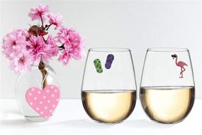 img 3 attached to 🍷 Flamingo Beach Wine Glass Charms" - Enhancing SEO: Revitalize your Drinkware with Flamingo Beach Wine Glass Charms