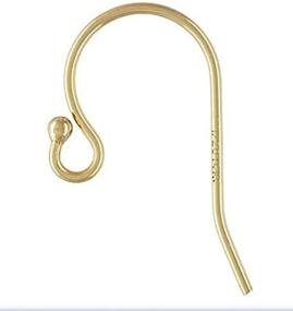 img 1 attached to Stunning Gold Filled Ball Earwires - Pack of 10 Exquisite Pieces