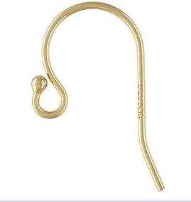 img 2 attached to Stunning Gold Filled Ball Earwires - Pack of 10 Exquisite Pieces