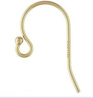 stunning gold filled ball earwires - pack of 10 exquisite pieces logo