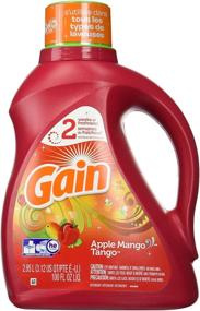 img 3 attached to 🥭Apple Mango Tango Gain Радостное Выражение 2X Жидкий стиральный порошок - 100 унций, 48 загрузок.