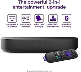 img 3 attached to Roku Streambar: 4K Streaming Media Player with Premium Audio & Voice Remote