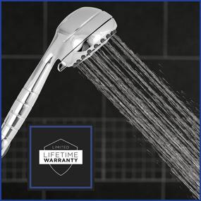 img 3 attached to 🚿 Waterpik High Pressure Powerpulse Massage Hand Held Shower Head, 2.5 GPM, Chrome, Detachable with 7 Spray Settings and 5' Hose, XRO-763
