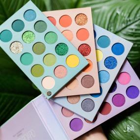 img 2 attached to 🎨 Highly Pigmented 60-Color Eyeshadow Palette Set: Glitter, Metallic, Matte, Shimmer - Easy to Blend, Natural Ultra Eye Shadows in 4-in-1 Color Board Makeup Palette