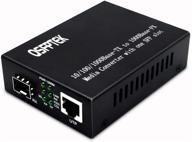 🔌 qsfptek gigabit media converter: ethernet to fiber sfp with rj45 to 1000base-x fiber connection, dual sc fiber support logo