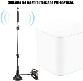 img 3 attached to 📶 Enhanced Omnidirectional WiFi Router Double Helix Antenna for Reliable High-Speed Dual-Band Connectivity (5m Range)