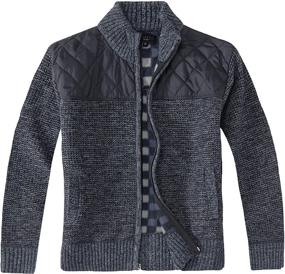 img 3 attached to Stylish and Cozy: Gioberti Boys' Knitted Cardigan Sweater Brushed Clothing