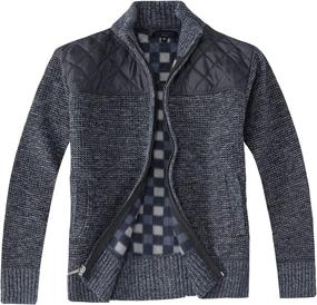 img 4 attached to Stylish and Cozy: Gioberti Boys' Knitted Cardigan Sweater Brushed Clothing