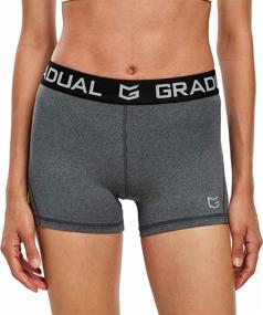 img 2 attached to Women's Spandex Compression Volleyball Shorts - 3" /7" Workout Pro Shorts for Gradual Compression