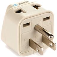 🔌 orei grounded universal type b plug adapter for usa, japan & more - high quality - ce certified - rohs compliant wp-b-gn logo