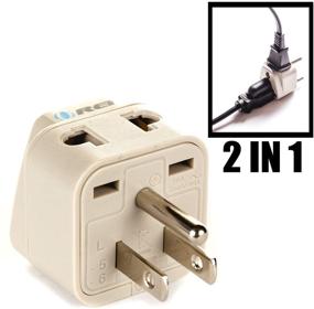 img 3 attached to 🔌 OREI Grounded Universal Type B Plug Adapter for USA, Japan & more - High Quality - CE Certified - RoHS Compliant WP-B-GN