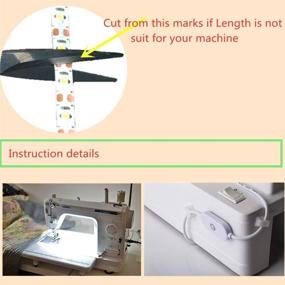 img 2 attached to 🧵 15-Inch LED Sewing Machine Light Strip Kit with Touch Dimmer, USB Power Supply, 5ft Cord, 5 Adhesive Clips, Cold White - Fits All Sewing Machines, Enhanced with 3M Adhesive Tape