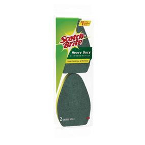 img 3 attached to Scotch-Brite Heavy Duty Dishwand Refill, 2-Refills - Powerful 10-in. Scrubber Refills