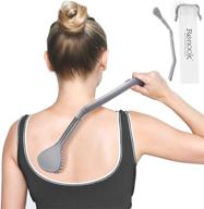 🤰 renook oversized back scratcher for adults men women extendable, targeting itchy areas, flexible and effortless, 16.9'' extended and ergonomically curved handle, ideal gifts for pregnant women logo