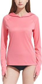 img 4 attached to 🏃 TSLA Women's Long Sleeve Running Shirts with UPF 50+ Sun Protection, UV Shields Workout Shirts, Regular-Fit Quick Dry Athletic Tops