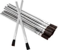 🖌️ ram-pro 12 flexible bristle tin/metal tubular ferrule handle acid/flux brushes: ideal for home/school/shop/garage tasks! logo